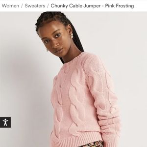 Boden chunky jumper sweater pink